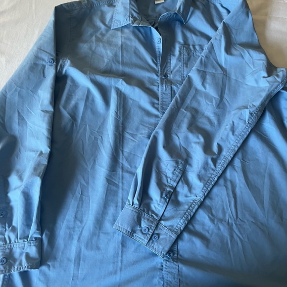 LL Bean Fishing/Outdoor Shirt XL Tall Long Sleeve Button Up Light Blue Hiking - Picture 3 of 8